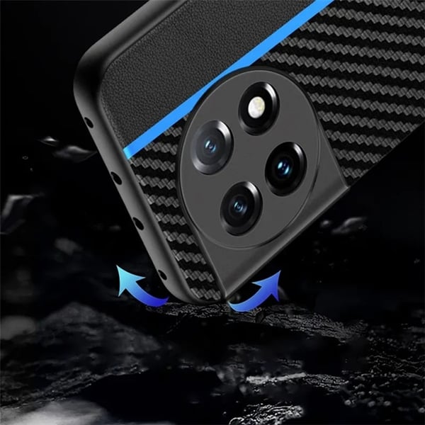 Mobilcover til OnePlus 11 5G Carbon Fiber PU-Læder - Carbon