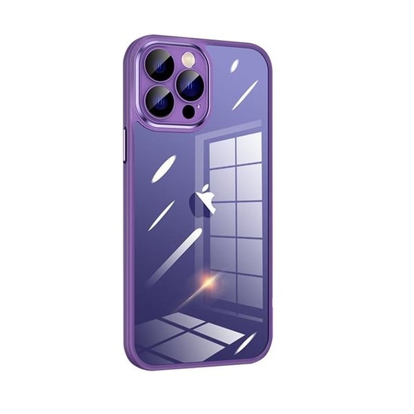 Telefontaske til iPhone 14 Pro Metal Kamera - Lilla