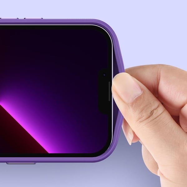 Telefontaske til iPhone 14 Pro Metal Kamera - Lilla