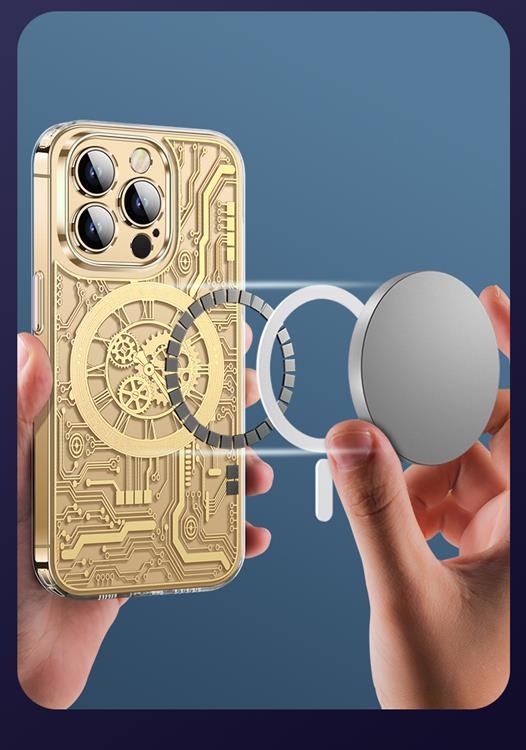 Mobilskal till iPhone 14 Pro Magsafe Mechanical - Lila