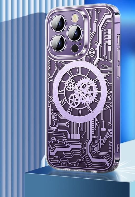 Mobilskal till iPhone 14 Pro Magsafe Mechanical - Lila
