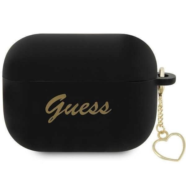 Guess Airpods Pro 2 Skal Charm Heart Collection - Svart