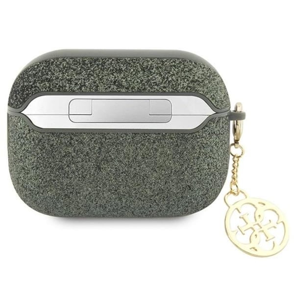 Guess Airpods Pro 2 Skal Glitter Flake Charm - Grön