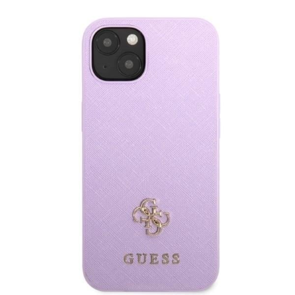 Guess Mobilskal till iPhone 13 Mini Saffiano Small Metall Logo