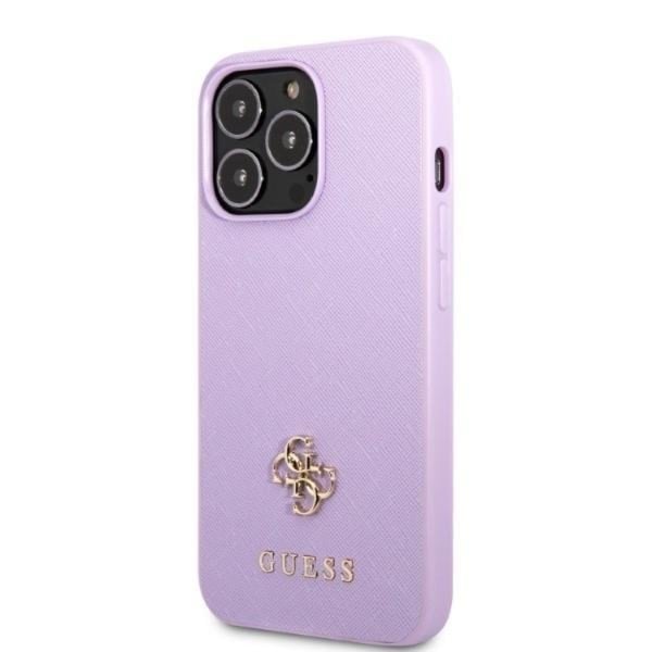 Guess Mobilskal till iPhone 13 Pro Saffiano Small Metall Logo