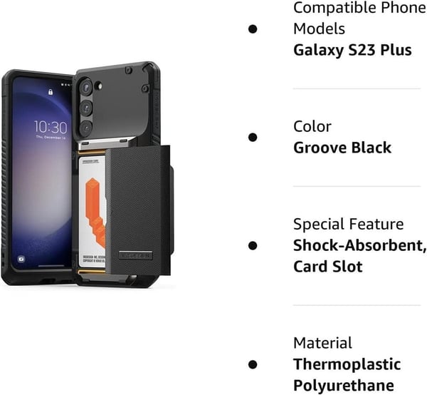 VRS DESIGN Damda Glide Pro Skal Galaxy S23 Plus - Svart