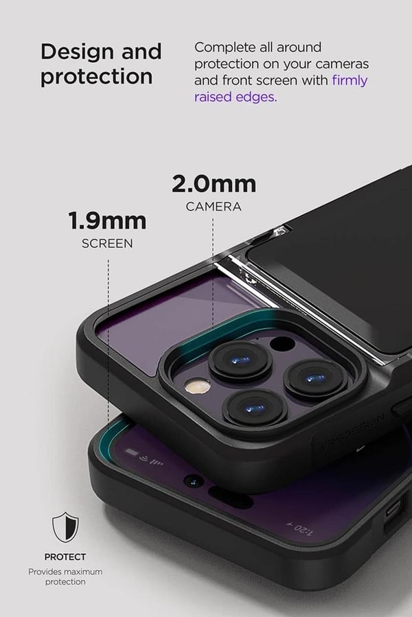 VRS DESIGN Neo Flip Skal iPhone 14 Pro Max - Svart