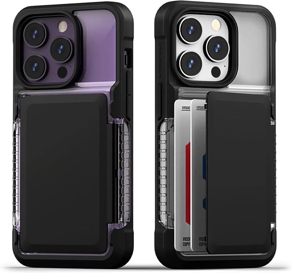 VRS DESIGN Neo Flip Skal iPhone 14 Pro - Svart