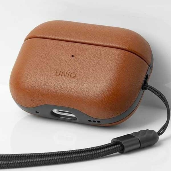 Uniq Airpods Pro 2 Taske Ægte Læder Terra - Toffee Brun