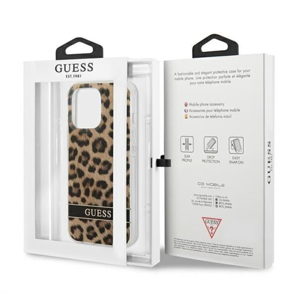 Guess Mobilskal till iPhone 13 Pro Leopard - Brun