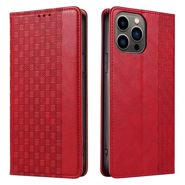 Galaxy S23 Plus Plånboksfodral Magnet Strap - Röd