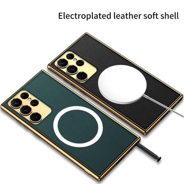 GKK Mobilskal till Galaxy S23 Ultra Magsafe Electroplating - Rosa