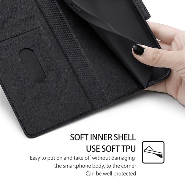 Xiaomi 13 Lite Plånboksfodral Dual Magnetic Clasp - Svart