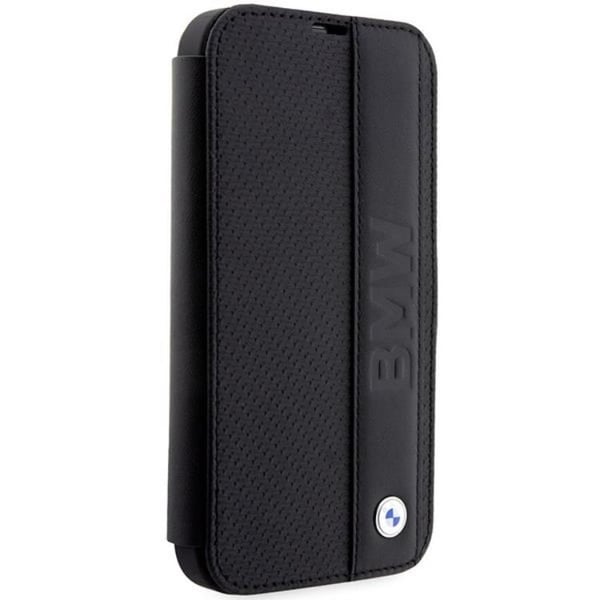 BMW iPhone 14 Pro Max Plånboksfodral Läder Textured & Stripes