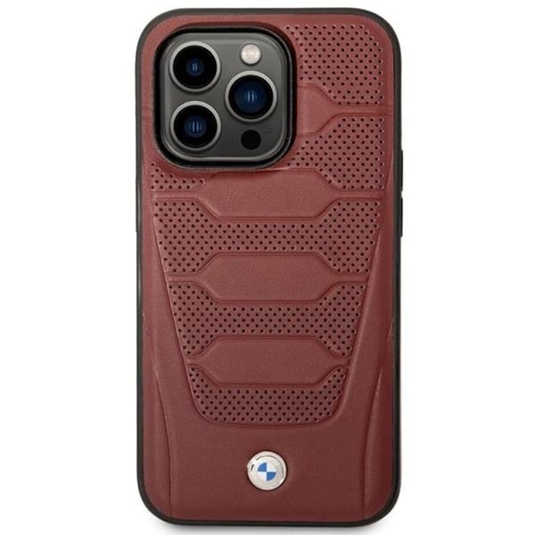 BMW Mobilskal till iPhone 14 Pro Magsafe Läder Seats Pattern