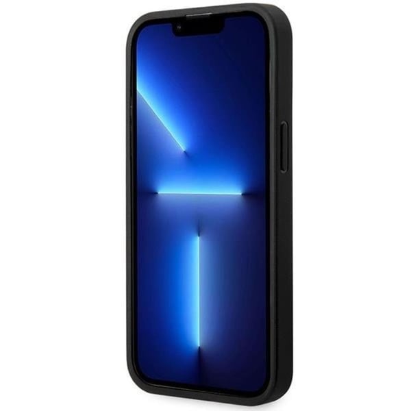 BMW Mobilskal till iPhone 14 Pro Läder Quilted- Svart