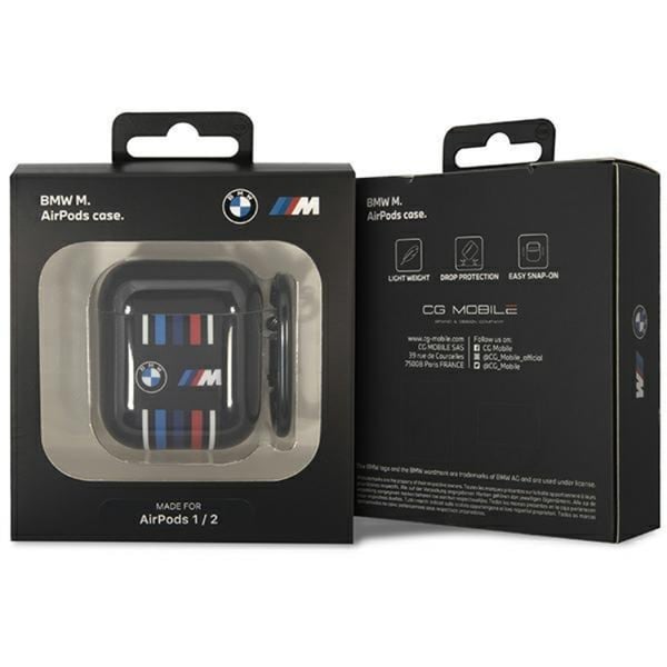 BMW Airpods 1/2 Taske Flere Farvede Linjer - Sort