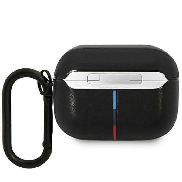 BMW Airpods Pro -nahkakotelo Curved Line - Musta