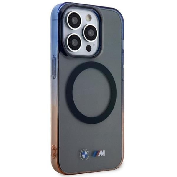 BMW telefontaske til iPhone 14 Pro Magsafe Gradient kofanger - Grå
