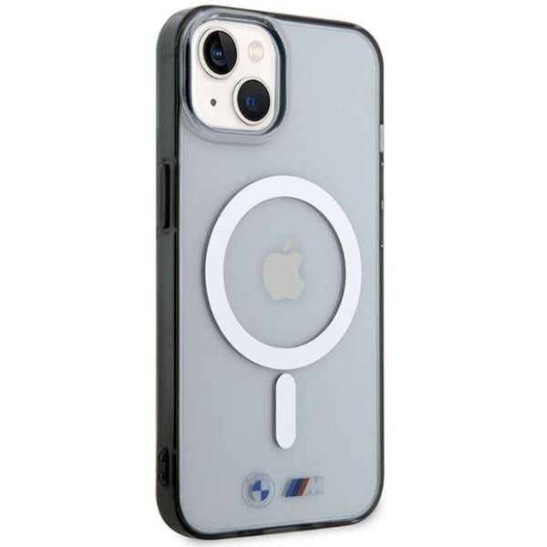 BMW Mobilskal till iPhone 14 Magsafe Silver Ring - Transparent