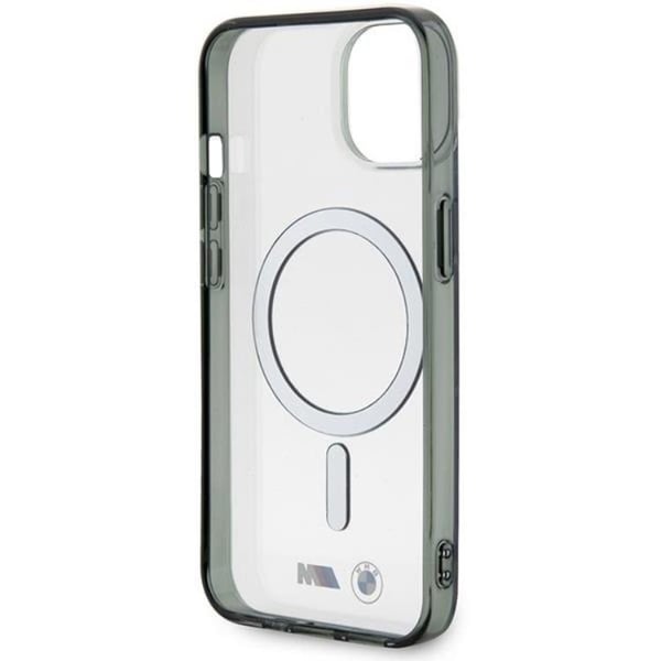 BMW Mobilskal till iPhone 14 Magsafe Silver Ring - Transparent