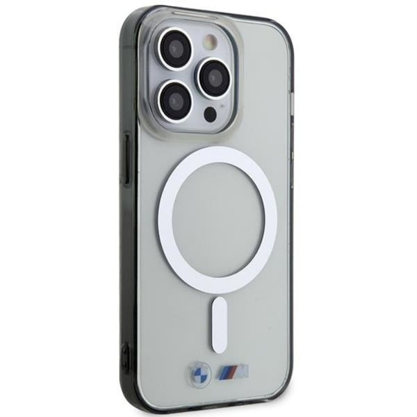 BMW Mobilskal till iPhone 14 Pro Magsafe Silver Ring - Transparent