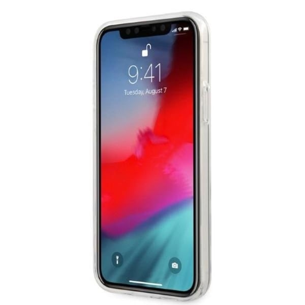 AMG-puhelinkotelo iPhone 12/12 Pro Electroplate Vertical - Läpinäkyvä