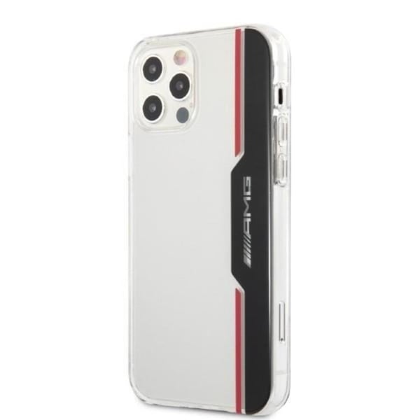 AMG-puhelinkotelo iPhone 12/12 Pro Electroplate Vertical - Läpinäkyvä