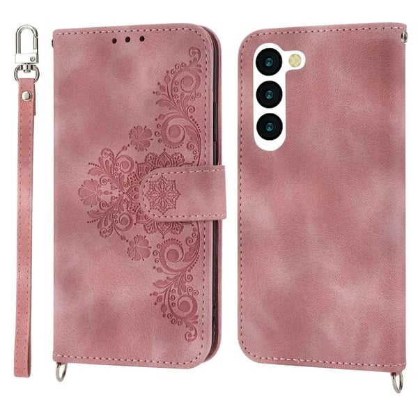 Galaxy S23 Pungcover med Rem - Rosa