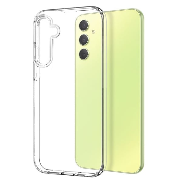 Galaxy A34 5G Soft TPU -puhelinkuori karkaistulla lasilla - Kirkas