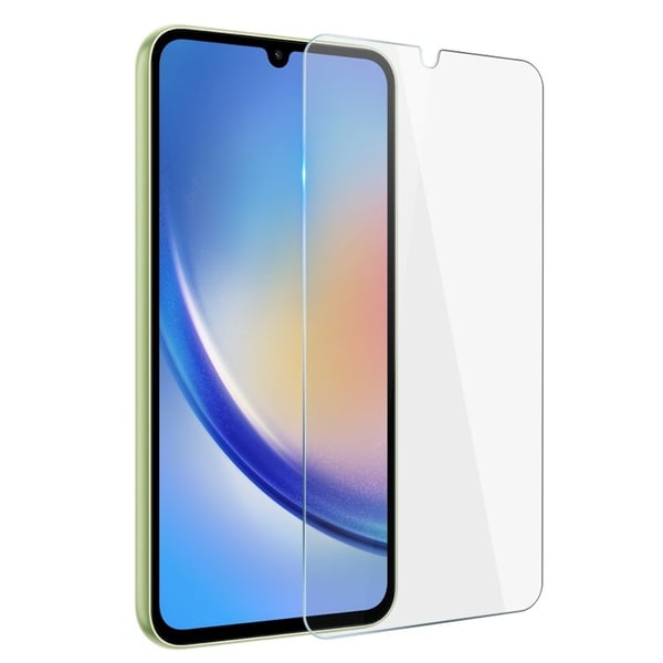 Galaxy A34 5G Soft TPU -puhelinkuori karkaistulla lasilla - Kirkas