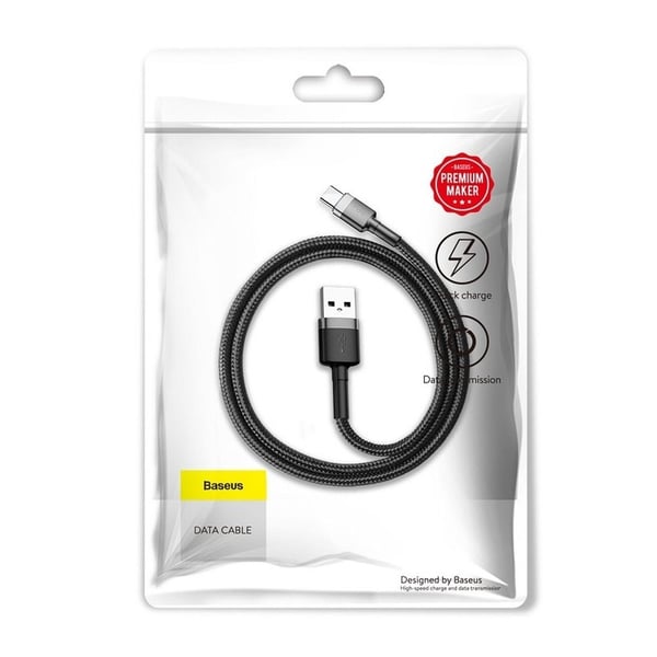 BASEUS Cafule USB-C til USB-A kabel 0.5M - Sort