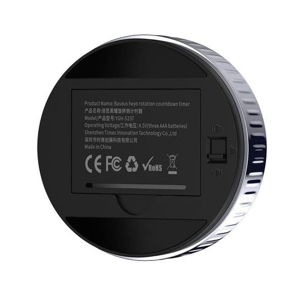 BASEUS Heyo Roterende Elektronisk Timer - Sort
