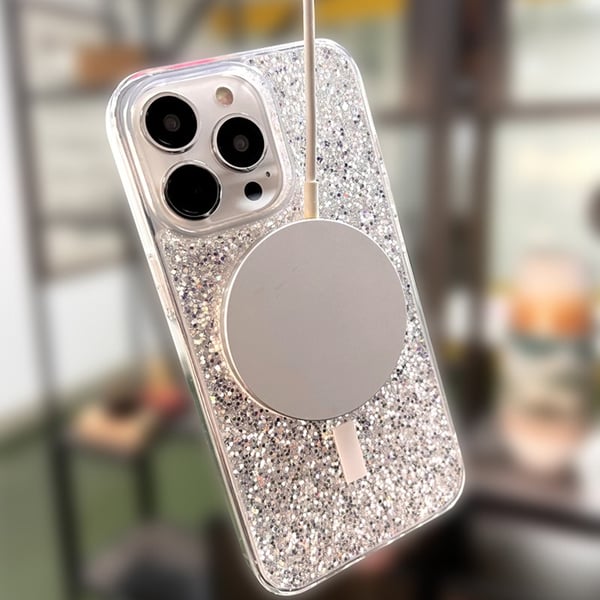 BOOM Mobilskal till iPhone 14 Pro Magsafe Drop-Proof - Vit Flower