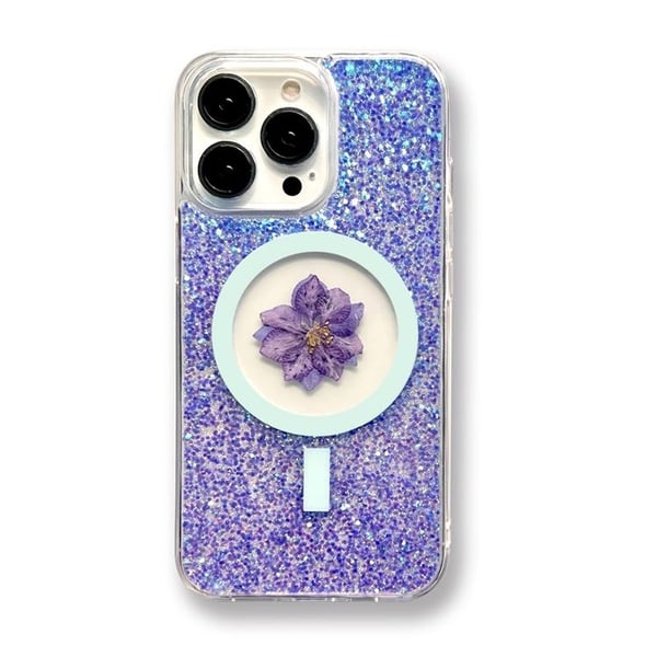 BOOM Mobilskal till iPhone 13 Pro Max Magsafe Drop-Proof - Lila Flower