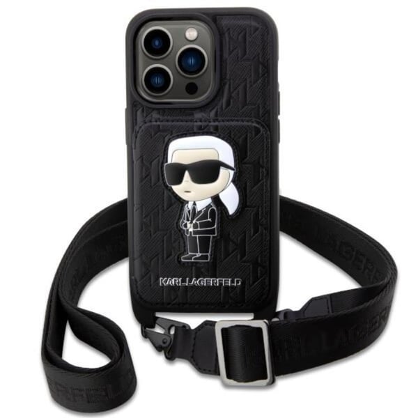 Karl Lagerfeld iPhone 14 Pro Halsbandsskal Crossbody Ikonik