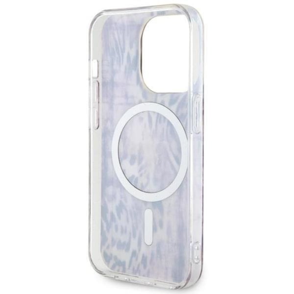 Guess Mobilskal till iPhone 14 Pro Max MagSafe Leopard - Rosa