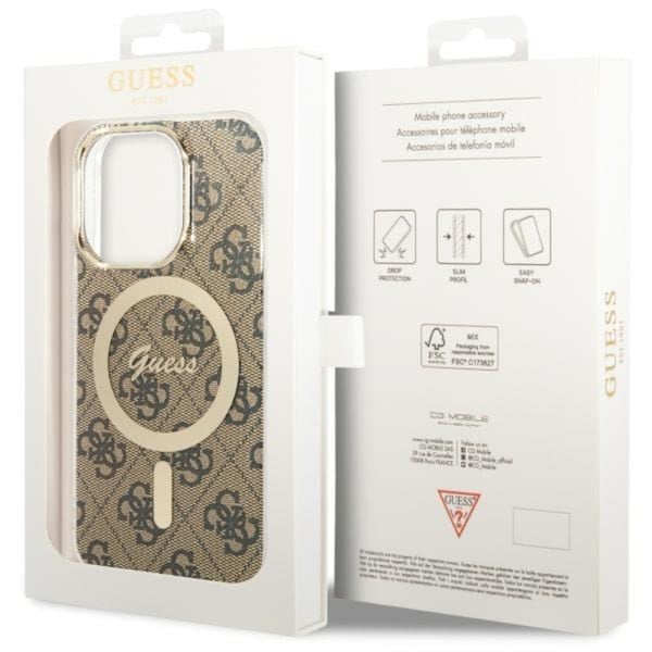 Guess Mobilskal till iPhone 14 Pro MagSafe - Brun