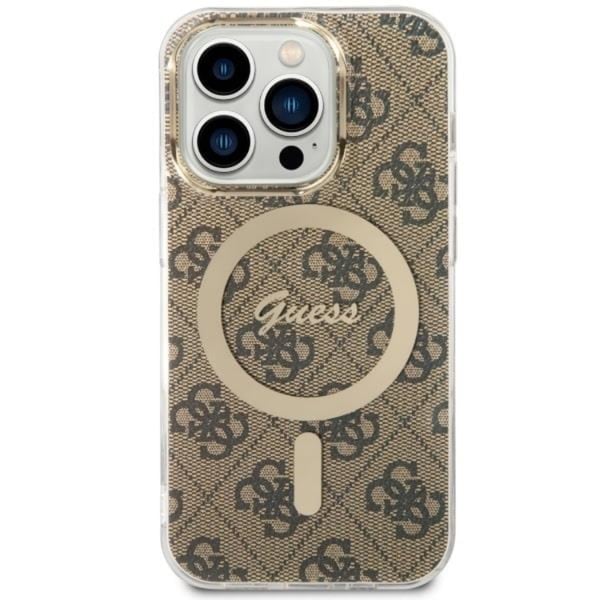Guess Mobilskal till iPhone 14 Pro MagSafe - Brun