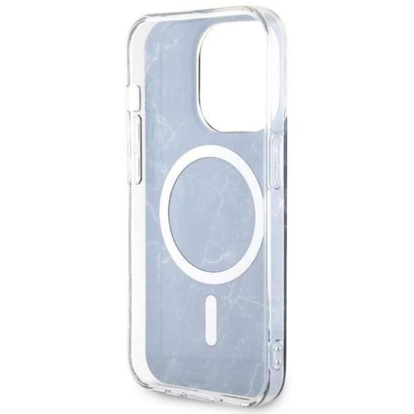 Guess Mobilskal till iPhone 14 Pro MagSafe Marble - Svart