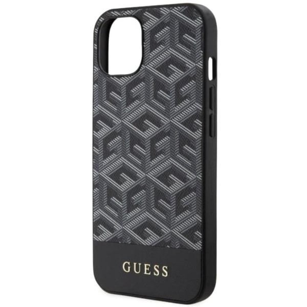 Guess Mobilskal till iPhone 14 MagSafe GCube Stripes - Svart