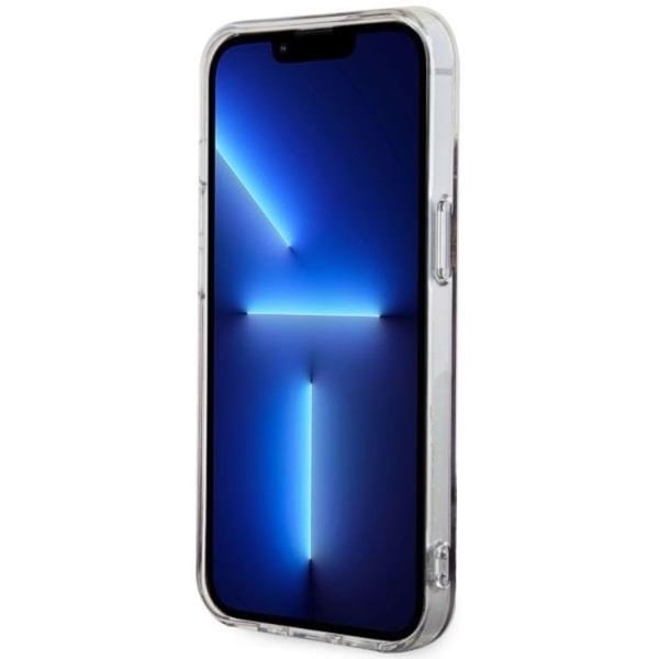 Guess Mobilskal till iPhone 14 MagSafe Guld Marble - Lila