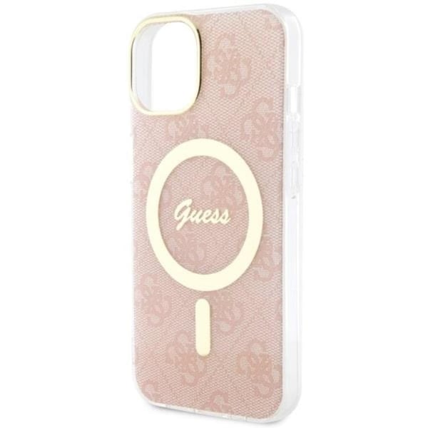 Guess Mobilskal till iPhone 14 Plus MagSafe - Rosa