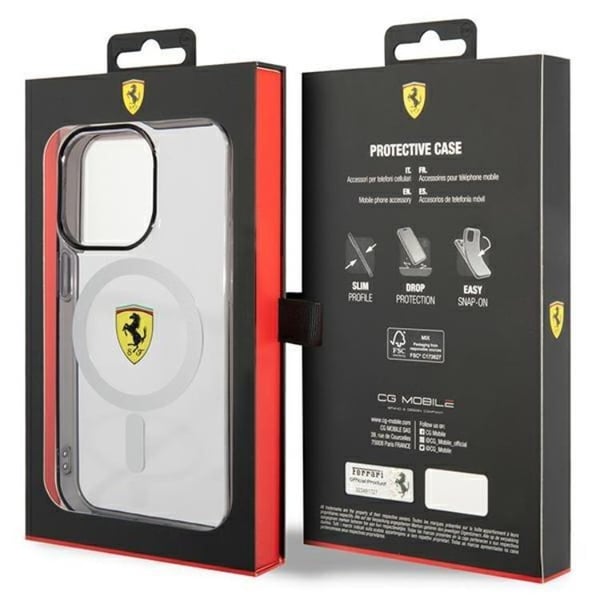 Ferrari Mobilskal till iPhone 14 Pro Max Magsafe Outline - Transparent
