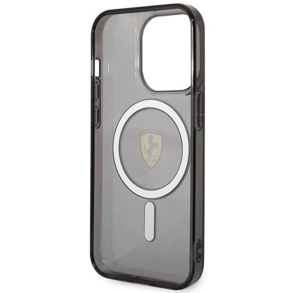 Ferrari Mobilskal till iPhone 14 Pro Magsafe Translucent - Svart