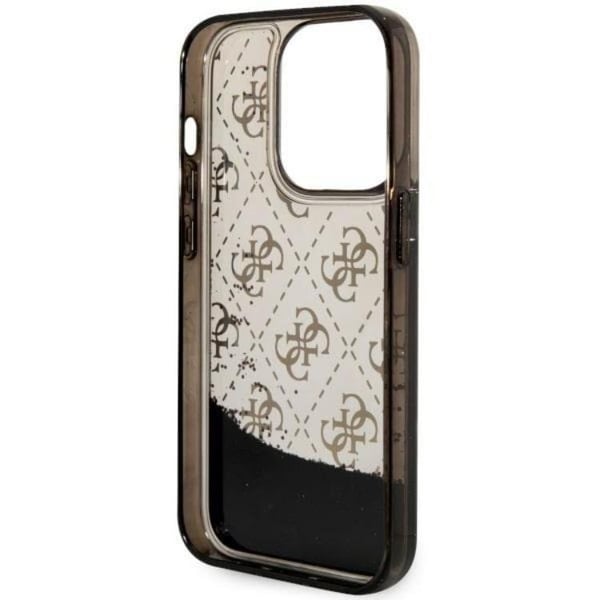 Guess Mobilskal till iPhone 14 Pro Liquid Glitter - Svart