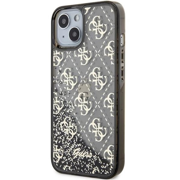 Guess Mobilskal till iPhone 14 Liquid Glitter - Svart