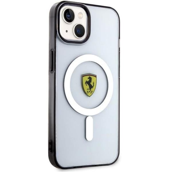 Ferrari-matkapuhelinkuori iPhone 14 Plus Magsafe Outline - Läpinäkyvä