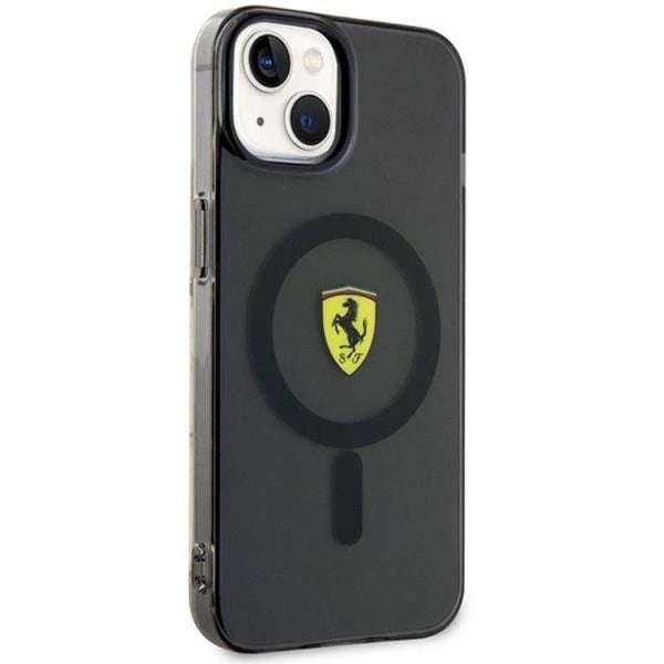 Ferrari Mobilskal till iPhone 14 Plus Magsafe Translucent - Svart