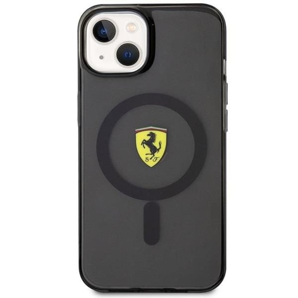 Ferrari Mobilskal till iPhone 14 Plus Magsafe Translucent - Svart